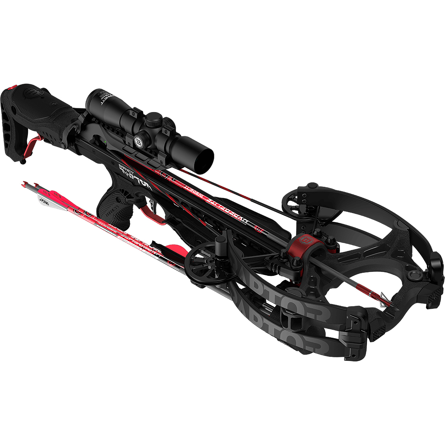 Hyper Raptor Crossbow Package with Crank Cocking Device Bass